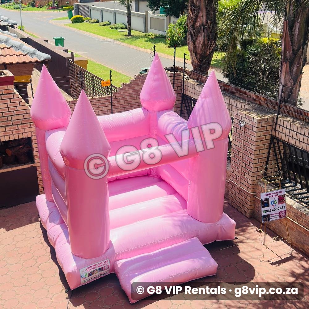 Pinky pink jumping castle